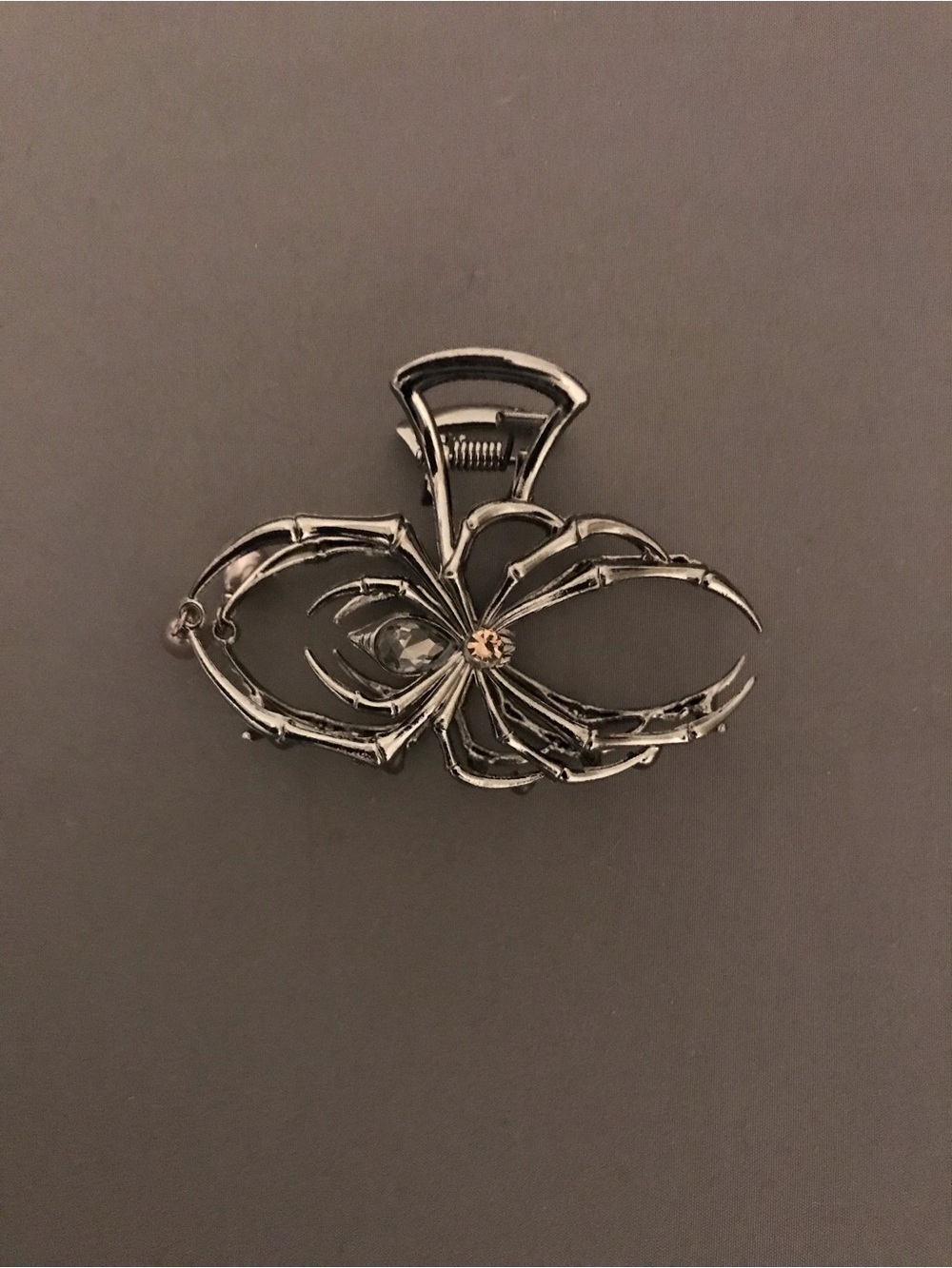 Stylish Black Spider Metal Hair Claw Clip